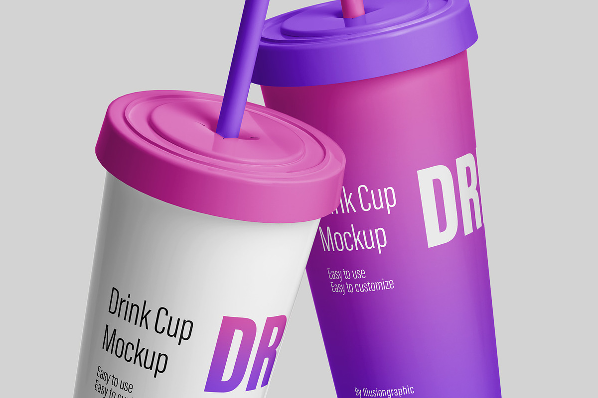 Drink Cup Mockup - 8 Views, a Cups & Container Mockup by Illusiongraphic (Photo 22 of 23)