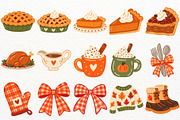 Thanksgiving Clipart Fall Turkey PNG, a Seasonal Illustration by SugarCloudStudioArt (Thumbnail 5 of 6)