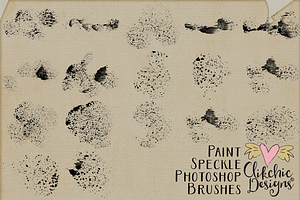 Paint Speckles 35 Photoshop Brushes