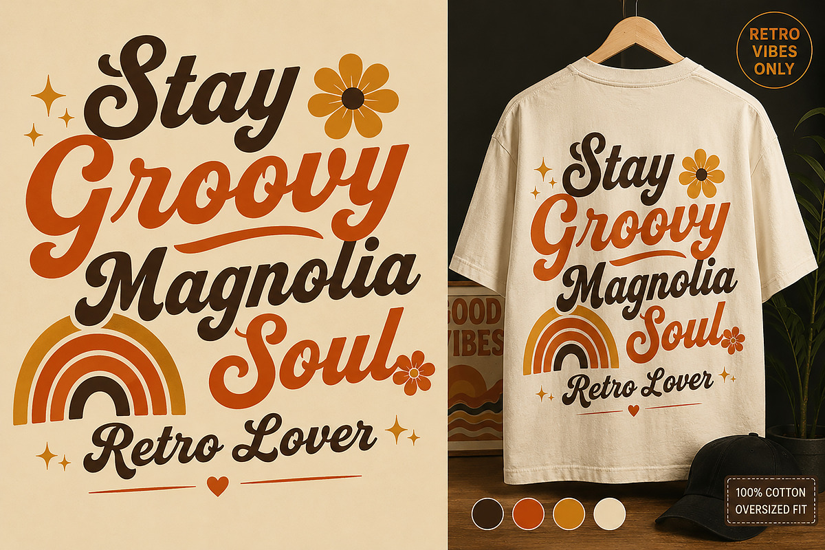 Retro Magnolia, a Script Font by Wow Magic (Photo 5 of 7)