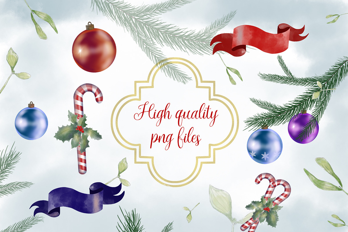Christmas png clipart Goodnotes, a Shape Add-On by Ducatum (Photo 4 of 6)