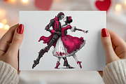 Steampunk Valentine's Clipart Bundle, an Illustration by Canvas Craft (Thumbnail 5 of 6)