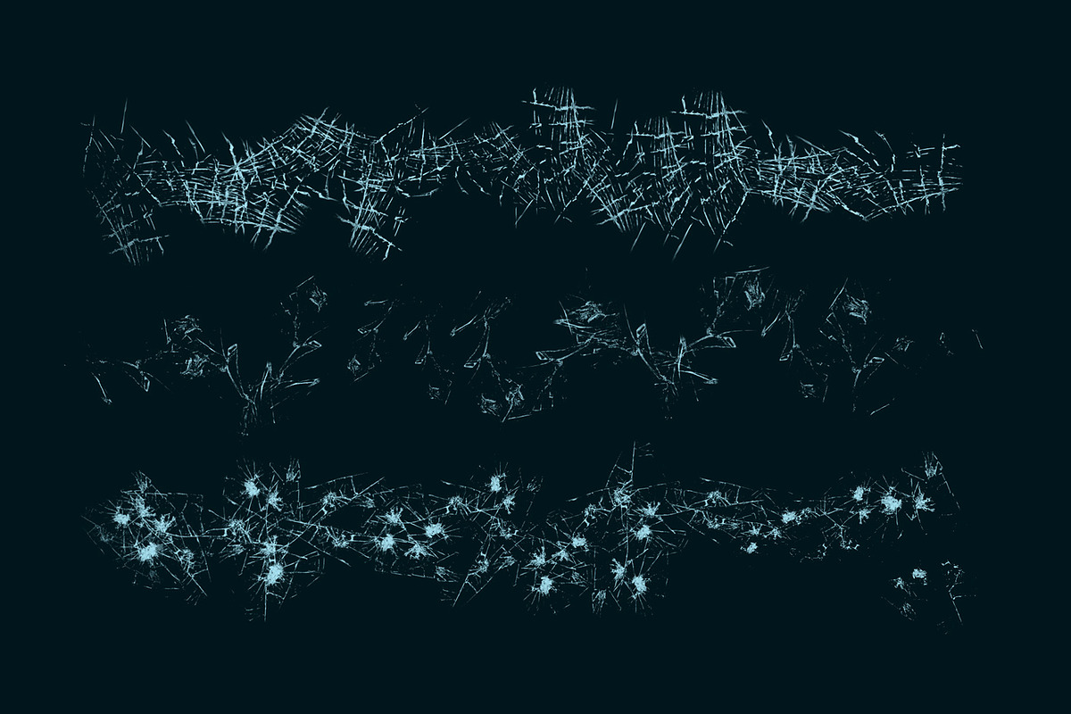 Broken glass Brush Set, a Brush Add-On by Zsolt Kosa Art (Photo 4 of 5)