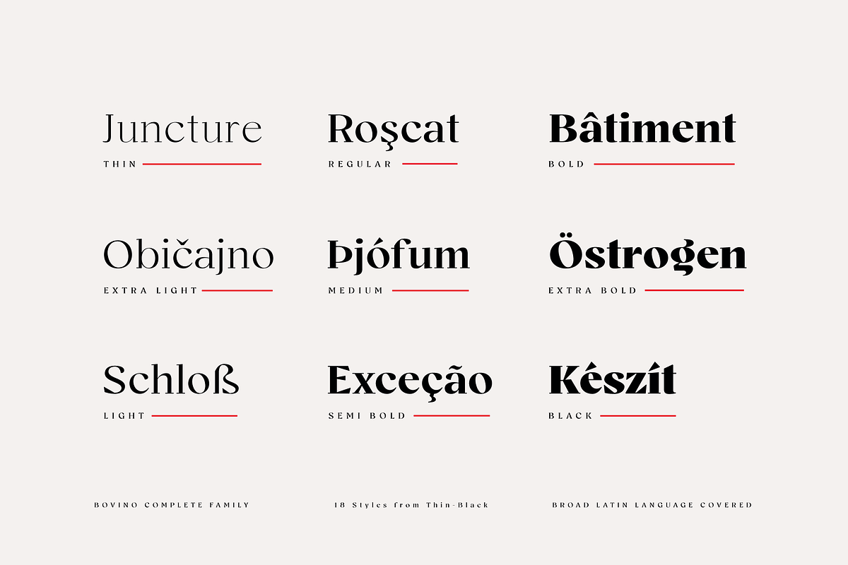 Bovino; 18 Fonts Sharp Serif, a Serif Font by Eko Bimantara (Photo 5 of 10)