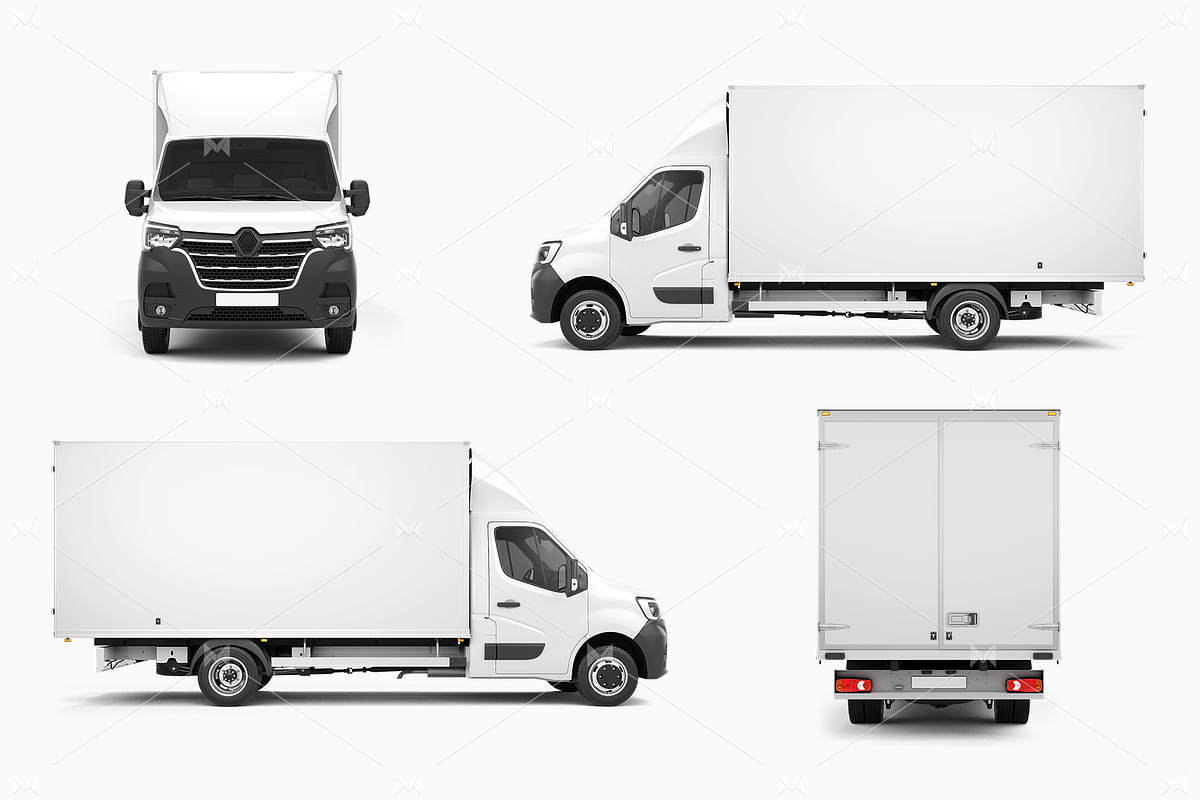 Box Truck Mockup 1, a Cups & Container Mockup by Mockupix (Photo 12 of 12)