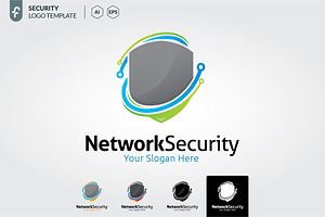 Network security logo template