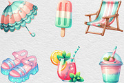 Watercolor Blush & Mint Summer, an Illustration by Black Bird Studio (Thumbnail 4 of 6)