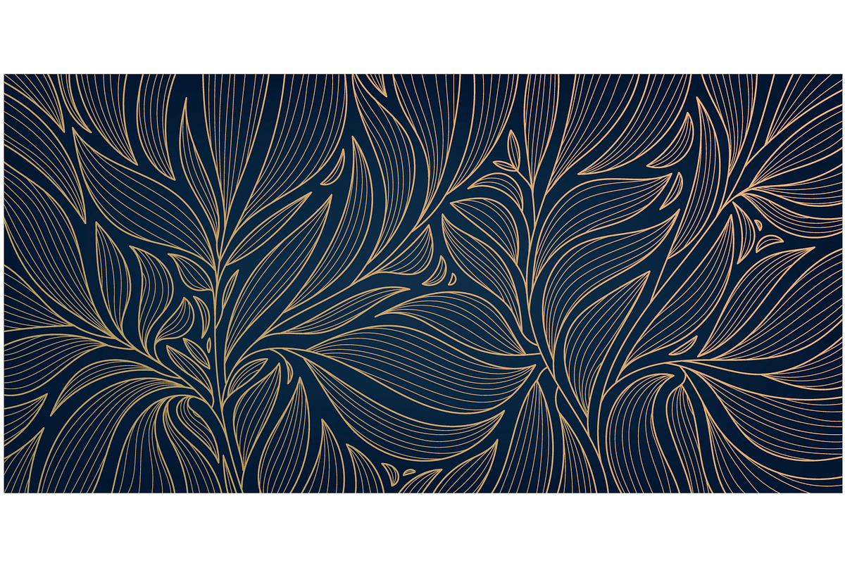 Luxury line leaves art deco patterns, a Pattern Graphic by Marylia (Photo 11 of 16)