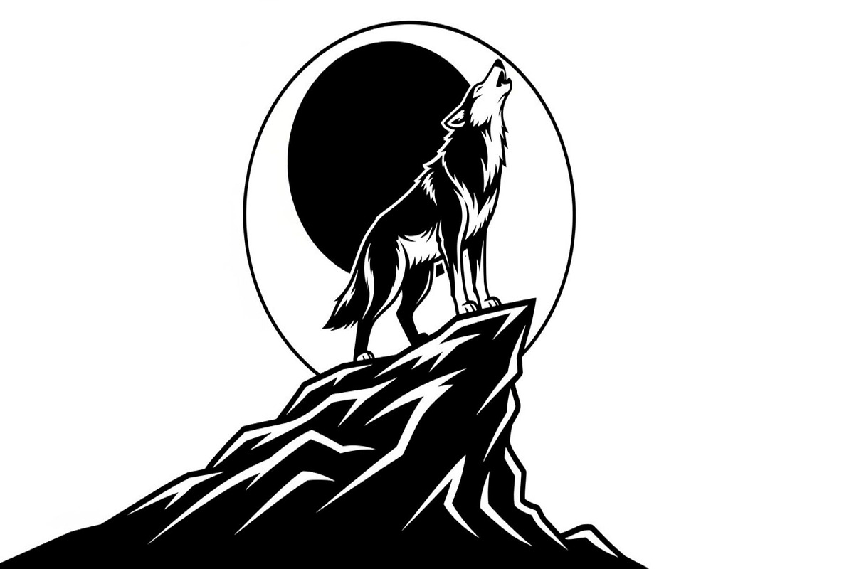 40 Wolf Moon Silhouette Vector Bundl, an Illustration by Amazin_art (Photo 11 of 41)