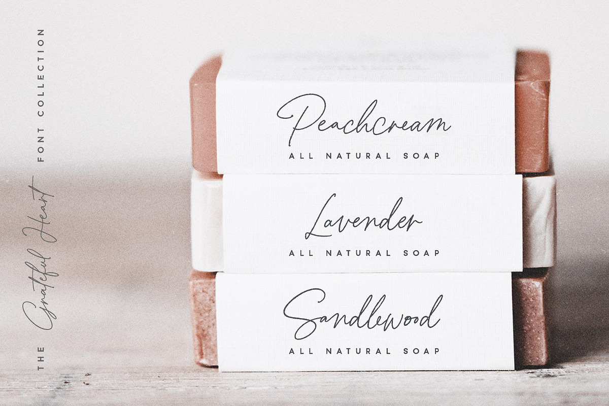 Grateful Heart Font Collection, a Script Font by Callie Rian & Co. (Photo 31 of 32)