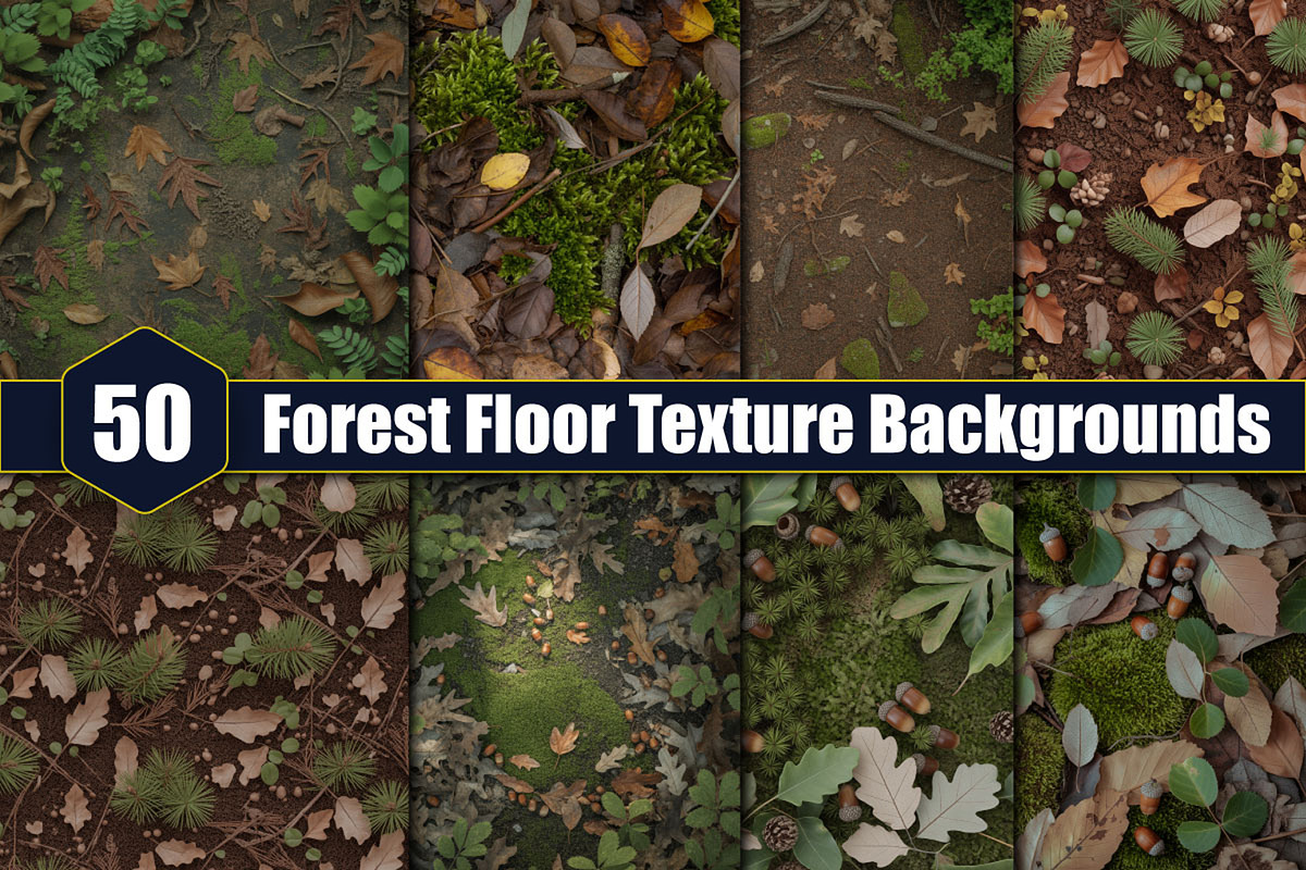 Forest Floor Texture Backgrounds, a Background Graphic by protabsorkar11 (Photo 1 of 4)