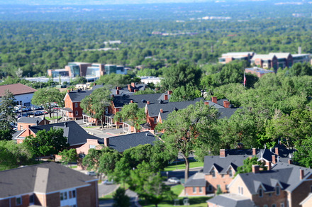 Miniature houses stock photo