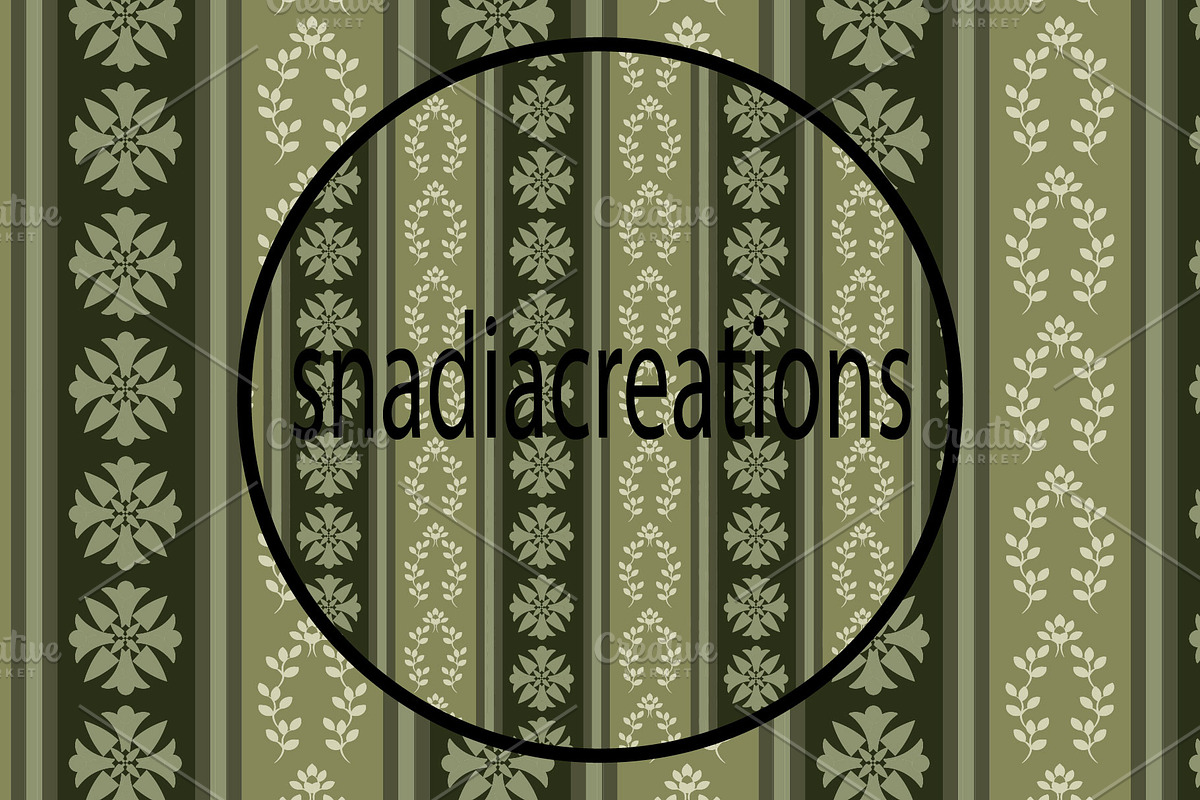 Blooming Stripes, a Pattern Graphic by snadiacreations