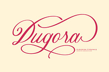 Dugora – Flourish Script Typeface