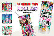 4 Christmas Tumbler Wraps Bundle PNG, a Pattern Graphic by TumblerArtDS (Thumbnail 1 of 3)