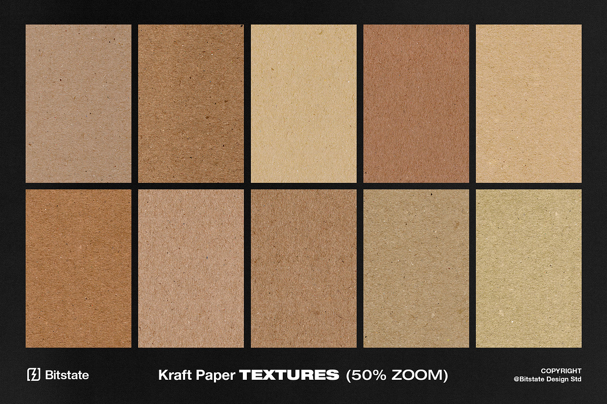 Kraft Paper Textures, a Texture Graphic by Bitstate Design (Photo 2 of 4)
