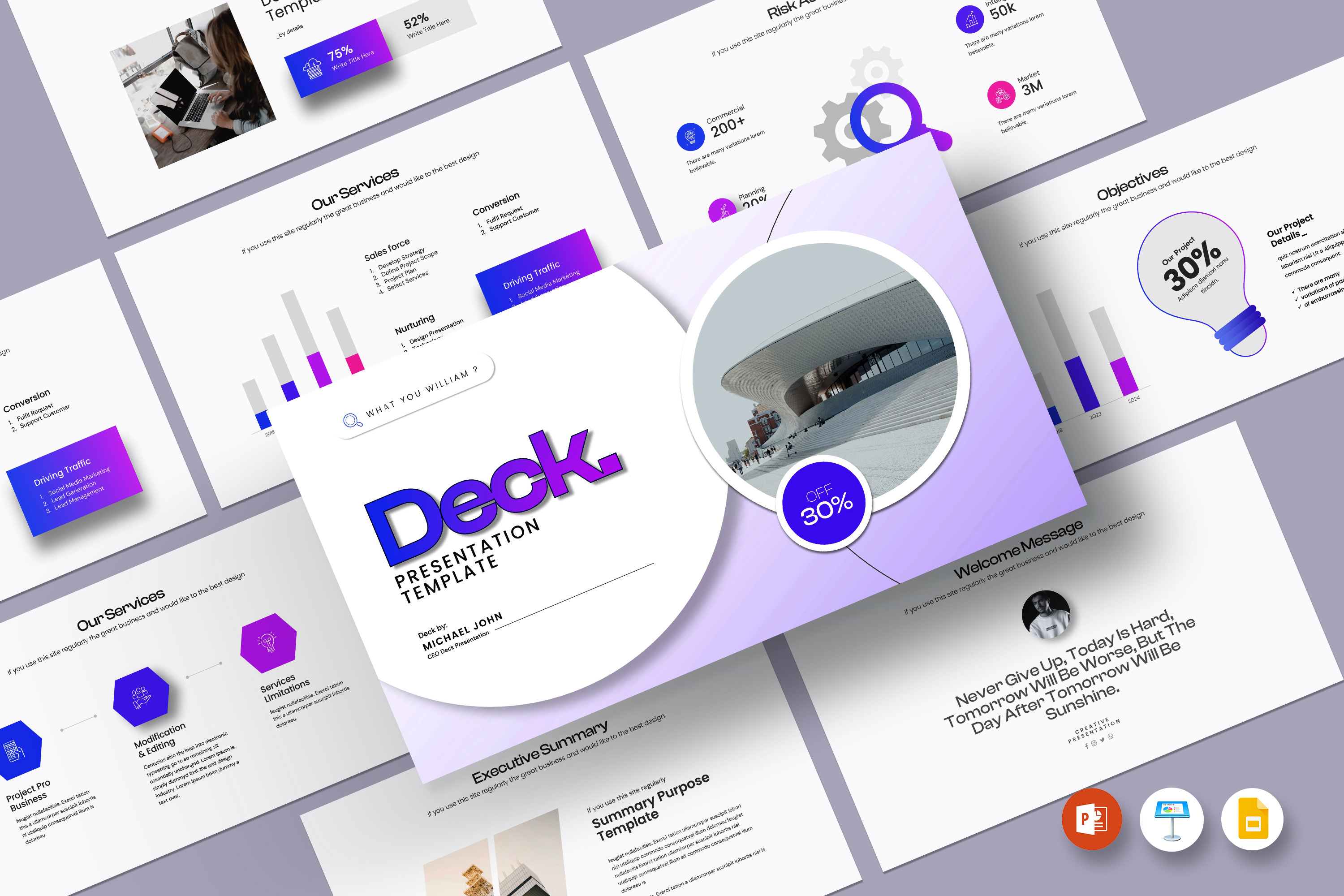 Deck Presentation Template, a Presentation Template by evgenystudio