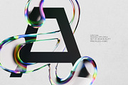 Iridescent Aqua - Color Bitmap Font, a Symbol Font by Gleb Guralnyk (Thumbnail 2 of 4)
