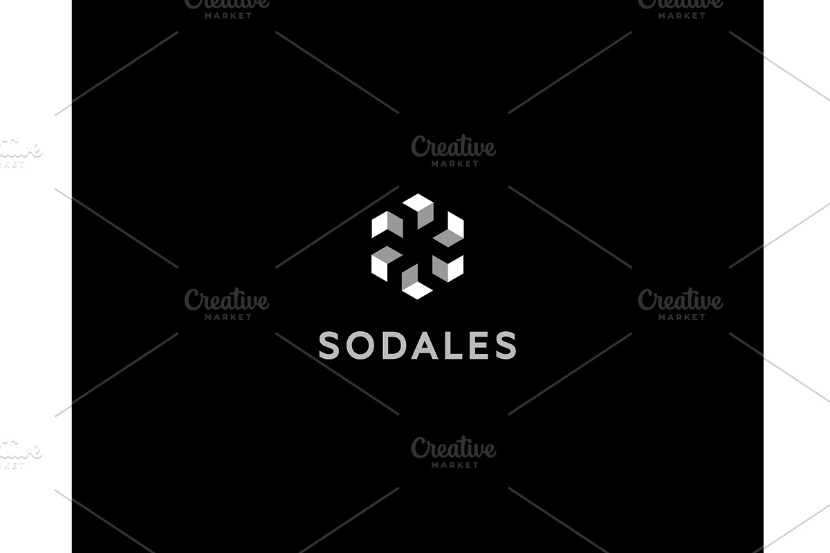 Abstract logo from geometric shapes, an Illustration by Bureau