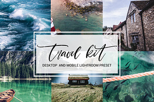 Travel kit. Lightroom Presets, an Action Add-On by OceanChild