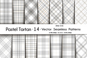 Seamless Pastel Tartan Pattern, a Pattern Graphic by Vectorchoice (Thumbnail 1 of 2)
