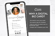 Digital Business Card Template, a Business Card Template by Thirty One Palms Studio (Thumbnail 2 of 6)