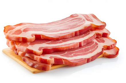 Fresh bacon. Generate Ai, a Food & Drink Photo by Ylivdesign