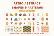 Retro Abstract  Shapes & Patterns, a Graphic by OREHOVKA (Thumbnail 1 of 3)