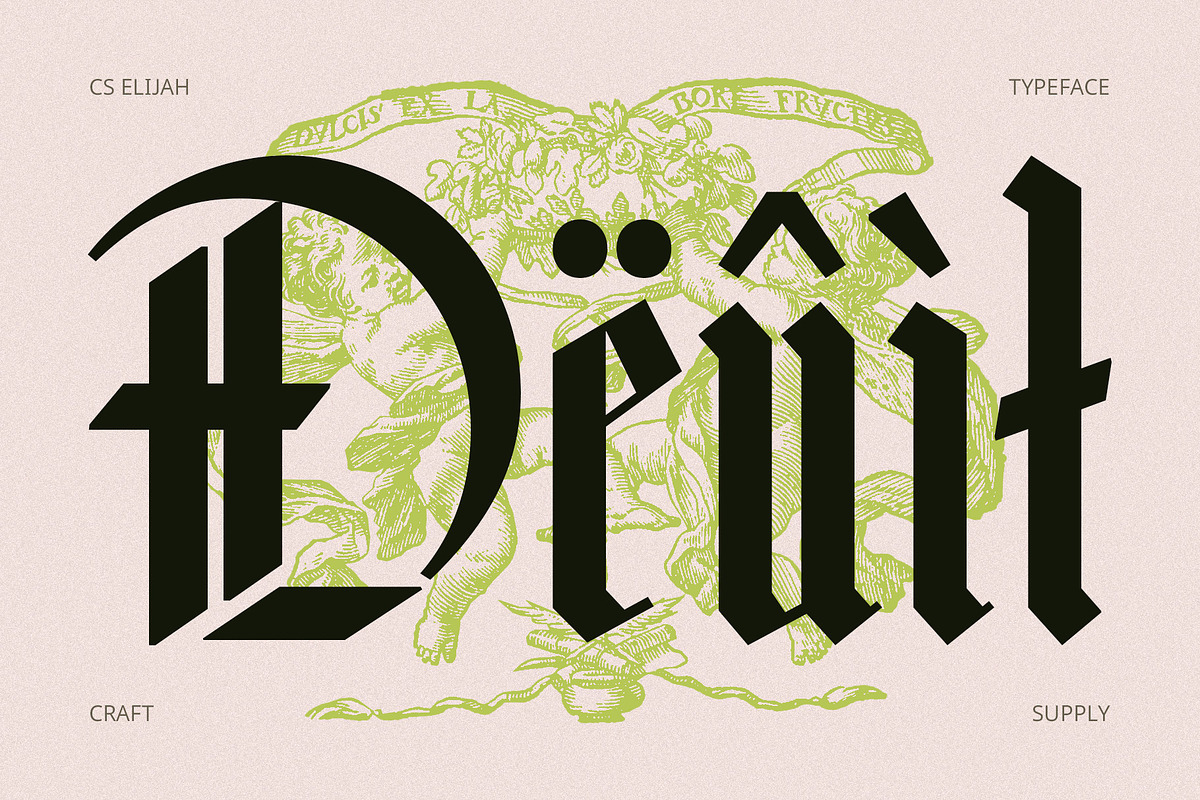 CS Elijah – Gothic Font, a Blackletter Font by Craft Supply Co. (Photo 5 of 8)