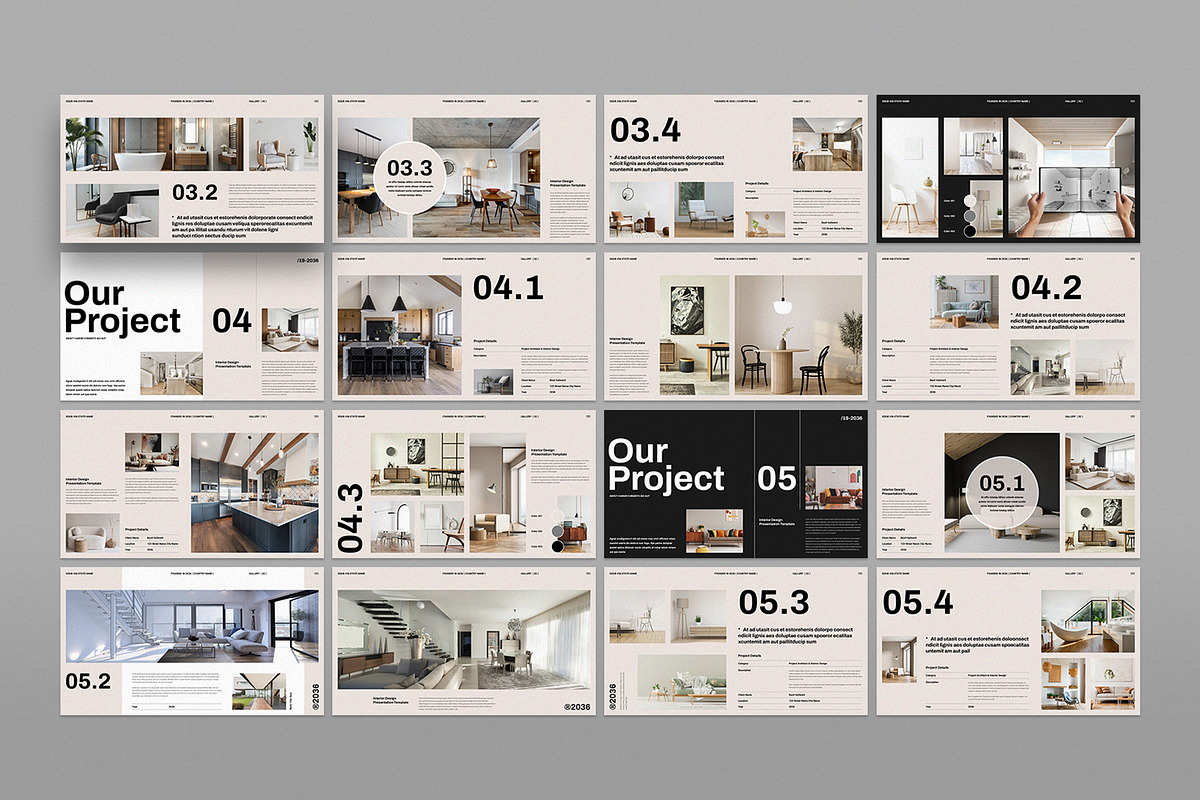 Interior Design Template | CANVA, a Presentation Template by TemplateFolio-Shop (Photo 15 of 17)