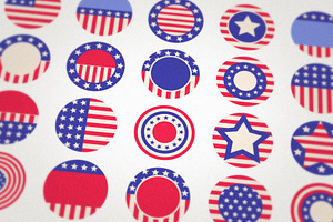 Vector retro icons in American style, a Solid Icon by Sir13