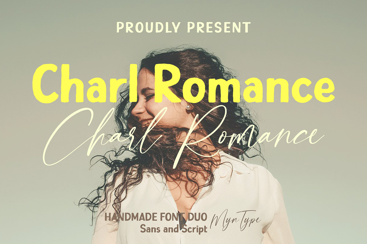 Charl Romance - Handdrawn Font Duo, a Handwritten Font by Myn Type (Photo 1 of 14)