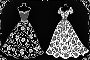 Wedding Dress Vector Pack, an Illustration by Gaye Art (Thumbnail 18 of 21)