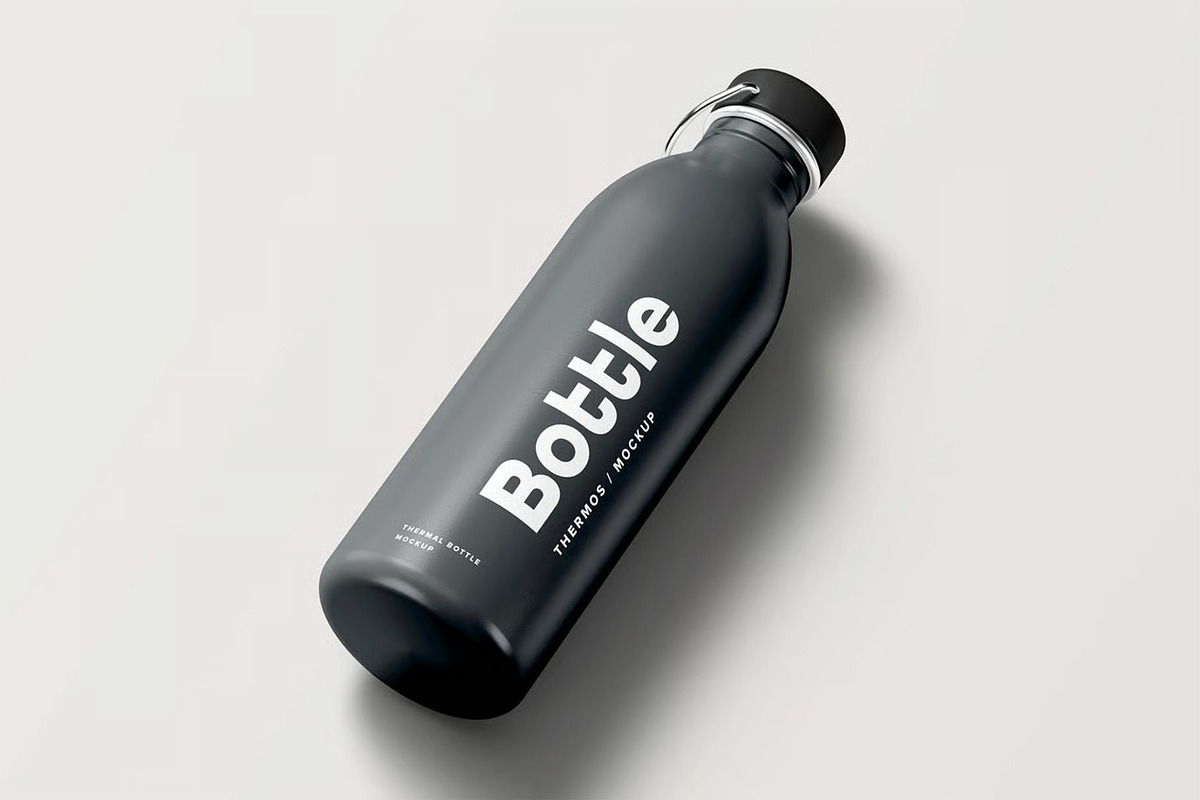 Thermal Bottle Mock-up, a Product Mockup by zippypixelstudio (Photo 6 of 12)