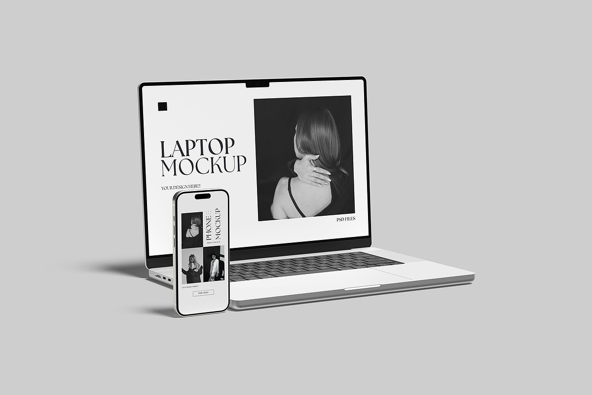 Laptop and Phone Mockup, an iPhone Mockup by Graphiculon (Photo 10 of 11)