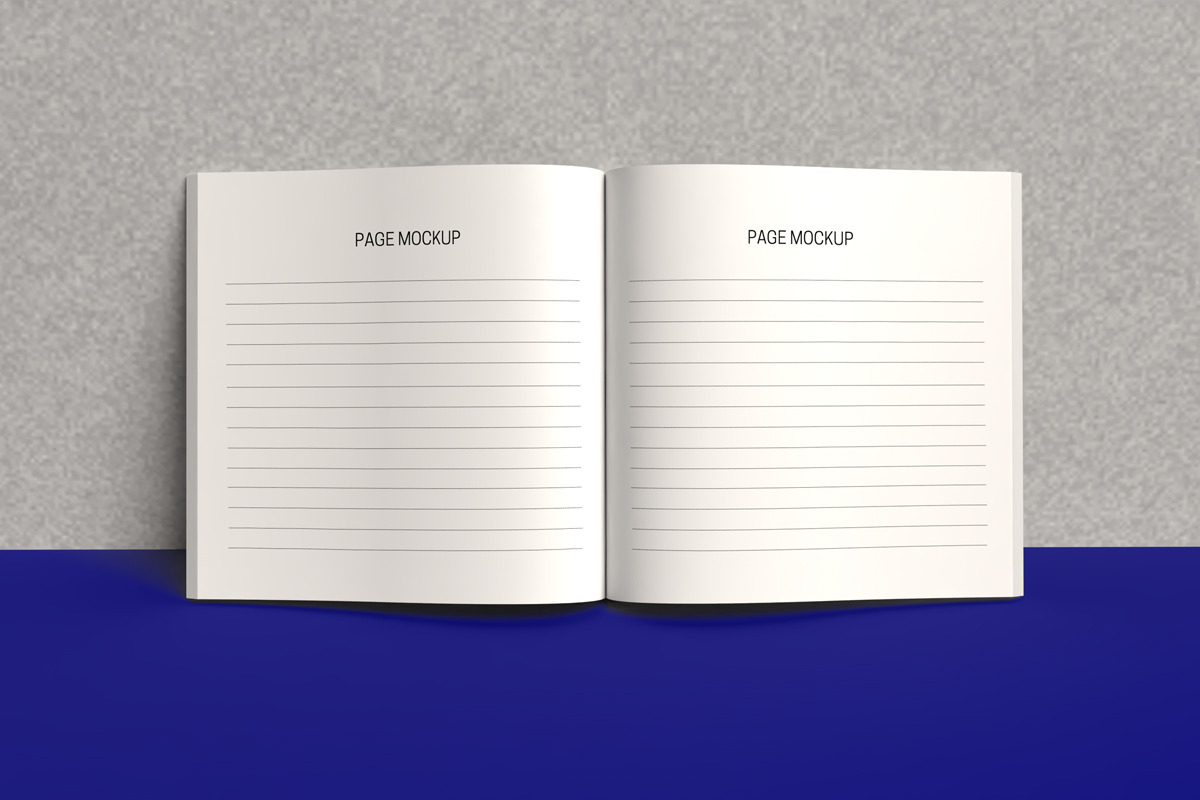 Square Open book mockup, an Advertising Mockup by Rami's Mockups (Photo 7 of 8)