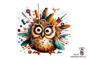 Funny Chicken Seamstress PNG Bundle, a Graphic by Clipart Bloom (Thumbnail 10 of 16)