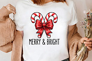Merry And Bright Candy Cane PNG, a Seasonal Illustration by CrexoraLab (Thumbnail 3 of 4)