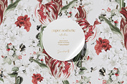 Tulip Flower Blossom Pattern, a Pattern Graphic by paper aesthetic (Thumbnail 1 of 8)