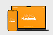 Macbook Air and iPhone Mockup Pack, a Mac Mockup by DreamVisuals (Thumbnail 7 of 10)