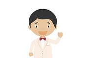 Wedding characters in cartoon style, a Person Illustration by asantosg (Thumbnail 24 of 25)