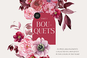 Viva MAGENTA floral collection, an Illustration by AleksaArt (Thumbnail 2 of 15)