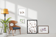 Cute Ferrets+patterns, an Animal Illustration by TheCuteShop (Thumbnail 6 of 8)
