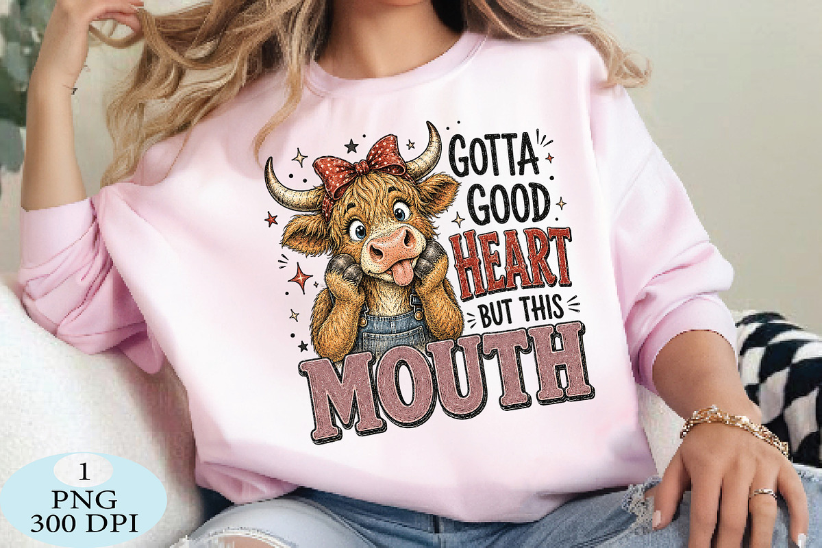 Gotta Good Heart But This Mouth Cow, a Seasonal Illustration by Daily.Designs (Photo 3 of 5)