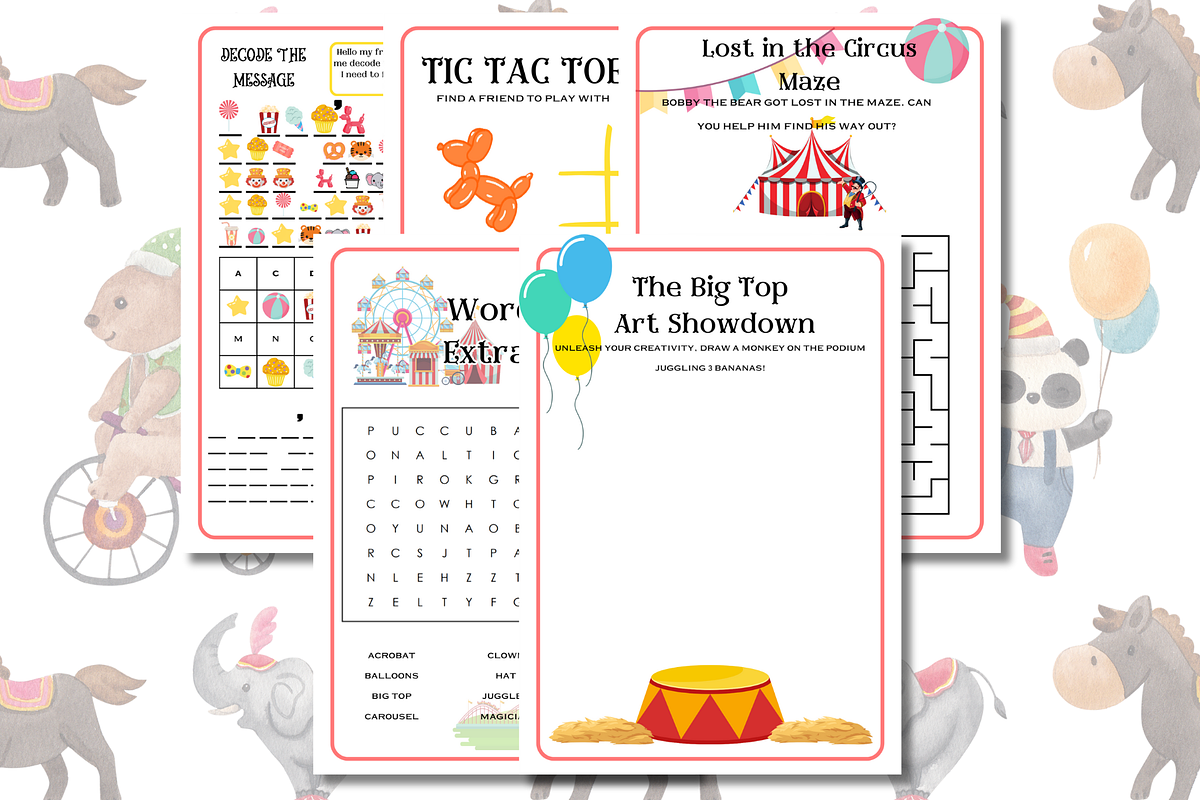 Under the Big Top Activity Book, a Presentation Template by Contento BH (Photo 2 of 3)