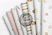 Cute Farm Animal Patterns for Kids, a Pattern Graphic by vatrushkaprint_store (Thumbnail 1 of 7)