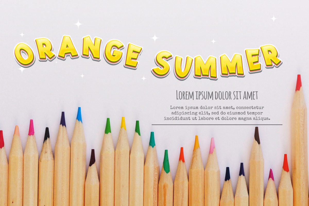 Orange font svg sale 50% preview 6