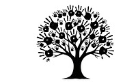 family handprint tree silhouette, an Illustration by Amazin_art (Thumbnail 14 of 29)