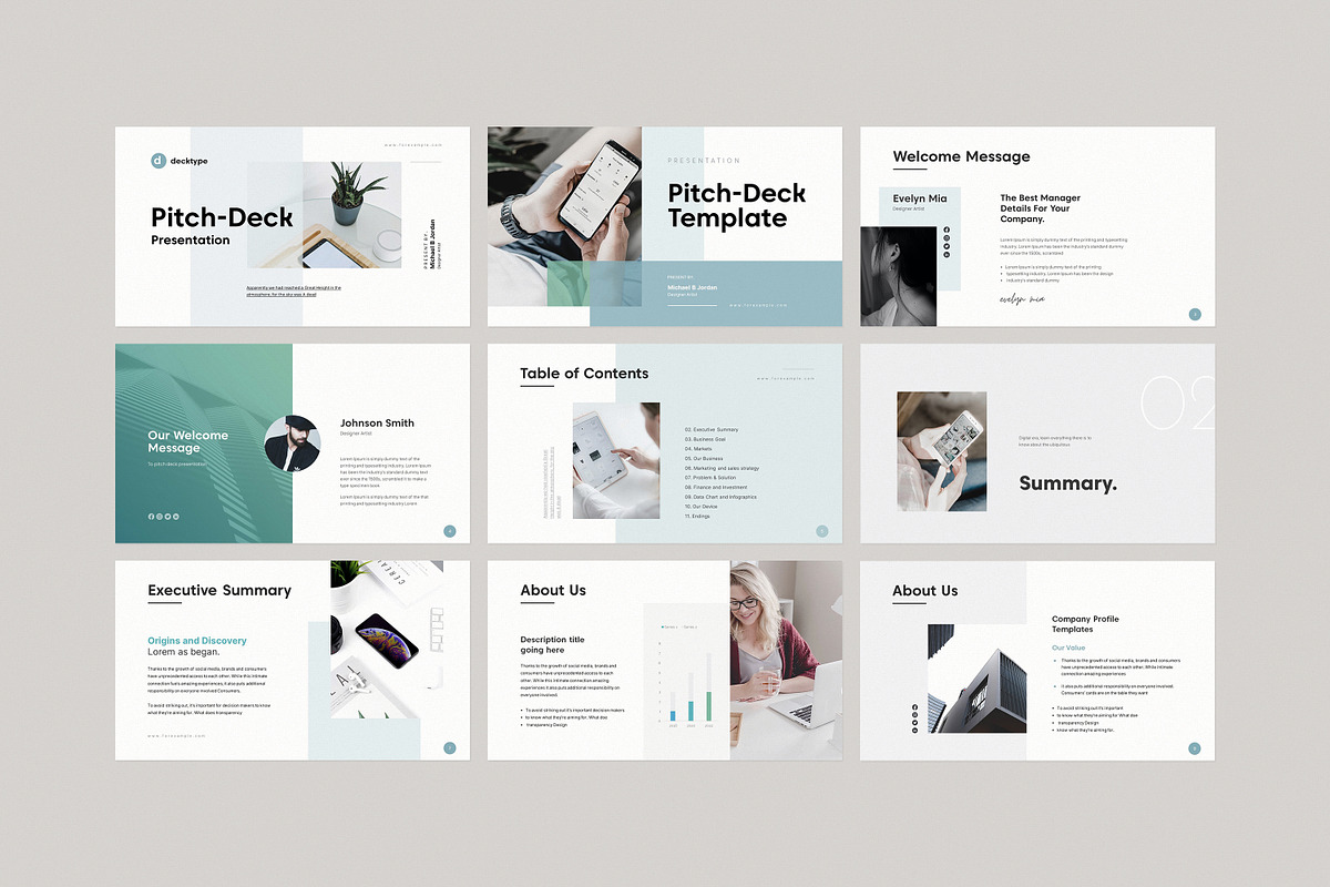 Business Pitch Deck PowerPoint, a Presentation Template by GoldenPixelStudio (Photo 9 of 29)