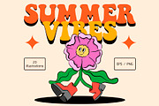 Summer Vibes - Vector Collection, an Illustration by Alina Sh (Thumbnail 1 of 8)